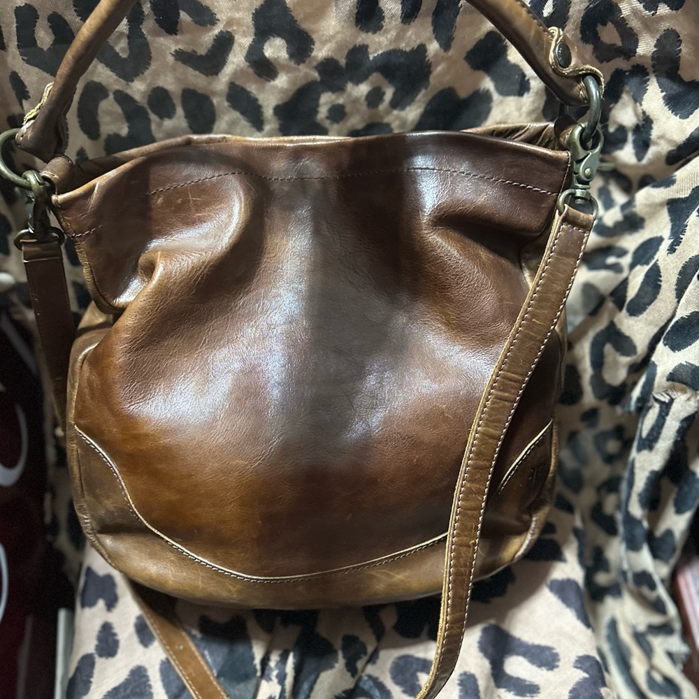 Frye Melissa Hobo in Cognac